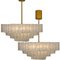 Large Ballroom Chandelier Flush Mount with 130 Blown Glass Tubes from Doria 12