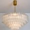 Large Ballroom Chandelier Flush Mount with 130 Blown Glass Tubes from Doria 7