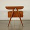 Stained Beech & Mahogany Veneer Writing Desk, Italy, 1950s 3