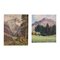Giuseppe Valsecchi, Landscapes, Mid-20th Century, Oil on Plywood, Set of 2, Image 1