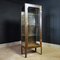 Industrial Iron Doctors Display Cabinet with Patina 1
