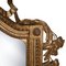 Espejo estilo Regency neoclásico de metal dorado y madera tallada a mano, años 70, Imagen 4