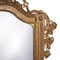 Espejo estilo Regency neoclásico de metal dorado y madera tallada a mano, años 70, Imagen 2