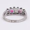 Vintage 14K White Gold Ring with Diamonds and Rubies 4