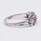 Vintage 14K White Gold Ring with Diamonds and Rubies 3