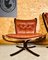 Vintage Falcon Chairs aus Leder von Sigurd Resell, 2er Set 4