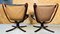 Vintage Leather Lowback Falcon Chairs by Sigurd Resell, Set of 2 7