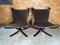 Vintage Leather Lowback Falcon Chairs by Sigurd Resell, Set of 2 9