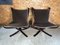 Vintage Leather Lowback Falcon Chairs by Sigurd Resell, Set of 2, Image 9