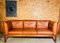 Dänisches Mid-Century 3-Personen Sofa aus cognacfarbenem Leder von Andreas Hansen 2