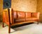 Dänisches Mid-Century 3-Personen Sofa aus cognacfarbenem Leder von Andreas Hansen 3