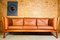 Dänisches Mid-Century 3-Personen Sofa aus cognacfarbenem Leder von Andreas Hansen 1