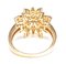 Sun Shaped Cocktail Ring with 0.94 Carat Diamond Cluster 5