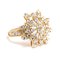 Sun Shaped Cocktail Ring with 0.94 Carat Diamond Cluster 3