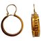 Portuguese Art Deco Gold Hoop Earrings, 19.2 Karat Gold, Set of 2 1