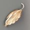 Leaf Brooch in White and Yellow Gold 4