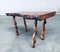 Brutalist Style Handcrafted Oak & Grape Wood Side Table, 1950s 4