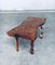 Brutalist Style Handcrafted Oak & Grape Wood Side Table, 1950s, Image 7
