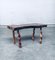 Mesa auxiliar estilo brutalista hecha a mano de roble y madera de uva, años 50, Imagen 12