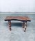 Brutalist Style Handcrafted Oak & Grape Wood Side Table, 1950s, Image 17