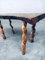 Brutalist Style Handcrafted Oak & Grape Wood Side Table, 1950s 2