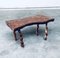 Brutalist Style Handcrafted Oak & Grape Wood Side Table, 1950s, Image 14