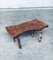 Brutalist Style Handcrafted Oak & Grape Wood Side Table, 1950s, Image 1
