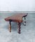 Mesa auxiliar estilo brutalista hecha a mano de roble y madera de uva, años 50, Imagen 15