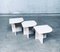 Travertine Side Tables, 1980s, Italy, Set of 3 20