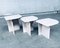 Travertine Side Tables, 1980s, Italy, Set of 3, Image 1