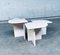 Travertine Side Tables, 1980s, Italy, Set of 3 5