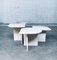 Tavolini in travertino, Italia, anni '80, set di 3, Immagine 8