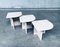 Tavolini in travertino, Italia, anni '80, set di 3, Immagine 15