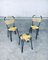 Belgian Spaghetti Chair & Stool Set, 1950s, Set of 3, Image 10