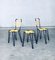 Belgian Spaghetti Chair & Stool Set, 1950s, Set of 3, Image 11