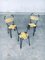 Belgian Spaghetti Chair & Stool Set, 1950s, Set of 3 9