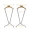 Metal and Wood Valet Stands from Cova Milano, 1950s , Set of 2 2