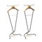 Metal and Wood Valet Stands from Cova Milano, 1950s , Set of 2, Image 4