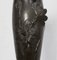 Hohe Jugendstil Vase aus Zinn mit Darstellung einer jungen Frau, die Seerose pflückt, von P. Jean, frühes 20. Jh 7
