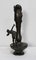 Tall Art Nouveau Vase in Pewter Depicting Young Woman Picking Water Lily by P. Jean, Early 20th Century 25