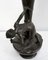 Tall Art Nouveau Vase in Pewter Depicting Young Woman Picking Water Lily by P. Jean, Early 20th Century 11