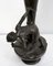 Tall Art Nouveau Vase in Pewter Depicting Young Woman Picking Water Lily by P. Jean, Early 20th Century, Image 11