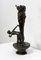 Tall Art Nouveau Vase in Pewter Depicting Young Woman Picking Water Lily by P. Jean, Early 20th Century 3