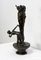 Tall Art Nouveau Vase in Pewter Depicting Young Woman Picking Water Lily by P. Jean, Early 20th Century, Image 3