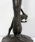 Tall Art Nouveau Vase in Pewter Depicting Young Woman Picking Water Lily by P. Jean, Early 20th Century 22