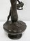 Tall Art Nouveau Vase in Pewter Depicting Young Woman Picking Water Lily by P. Jean, Early 20th Century, Image 23