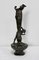 Tall Art Nouveau Vase in Pewter Depicting Young Woman Picking Water Lily by P. Jean, Early 20th Century 19