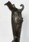 Tall Art Nouveau Vase in Pewter Depicting Young Woman Picking Water Lily by P. Jean, Early 20th Century, Image 4