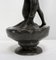 Tall Art Nouveau Vase in Pewter Depicting Young Woman Picking Water Lily by P. Jean, Early 20th Century 12