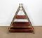 Solid Mahogany and Chrome Metal Boat Shelf, 1920s 3